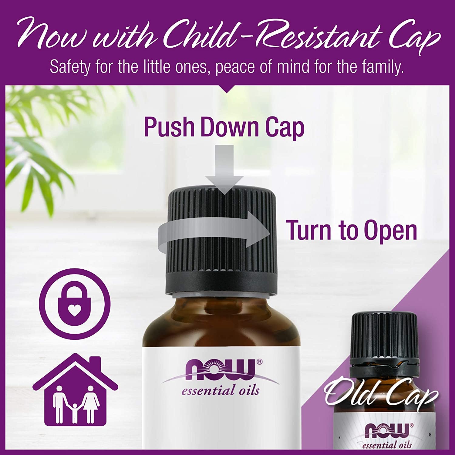 NOW Essential Oils, Organic Lemongrass Oil, Uplifting Aromatherapy Scent, Steam Distilled, 100% Pure, Vegan, Child Resistant Cap, 1-Ounce