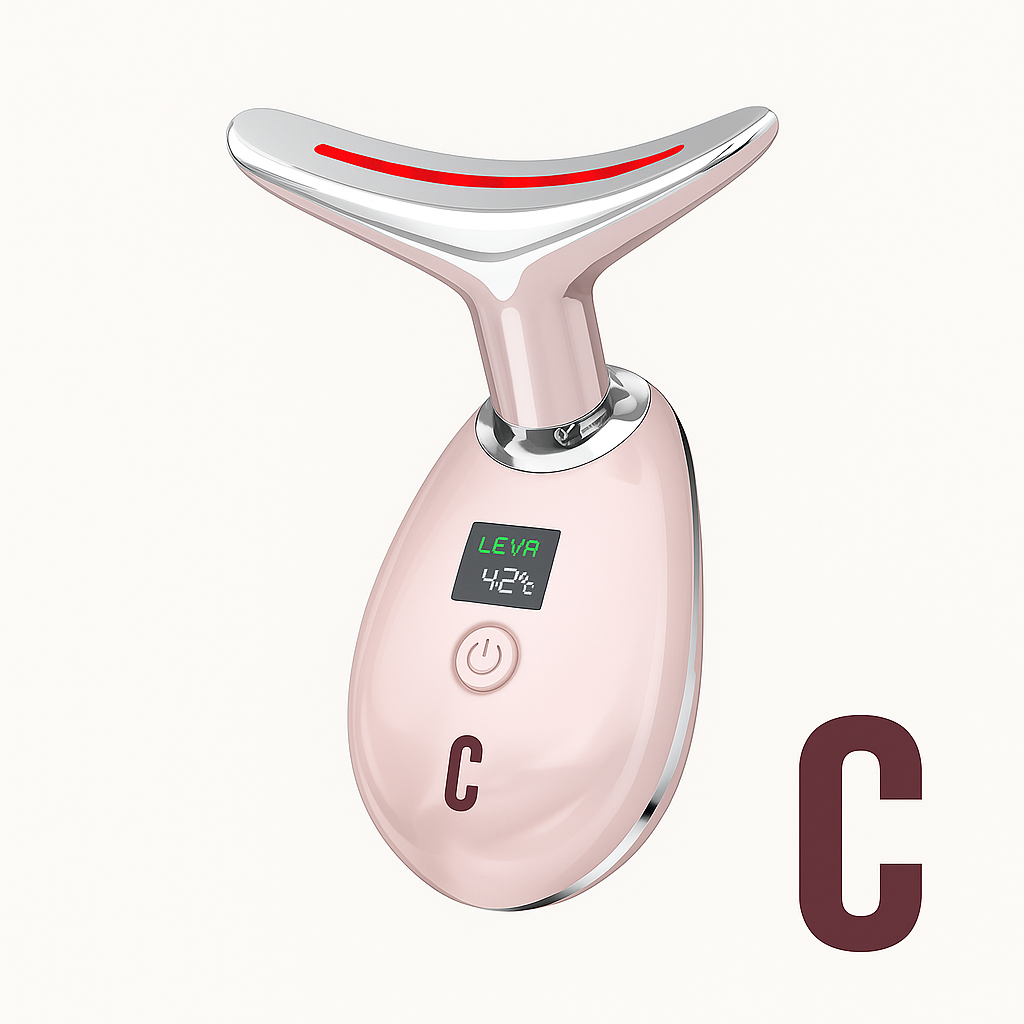 Cluvasโข Red Light Therapy for Face, LED Face Massager, RED Light Device, At-Home Face Tool for Skin Care