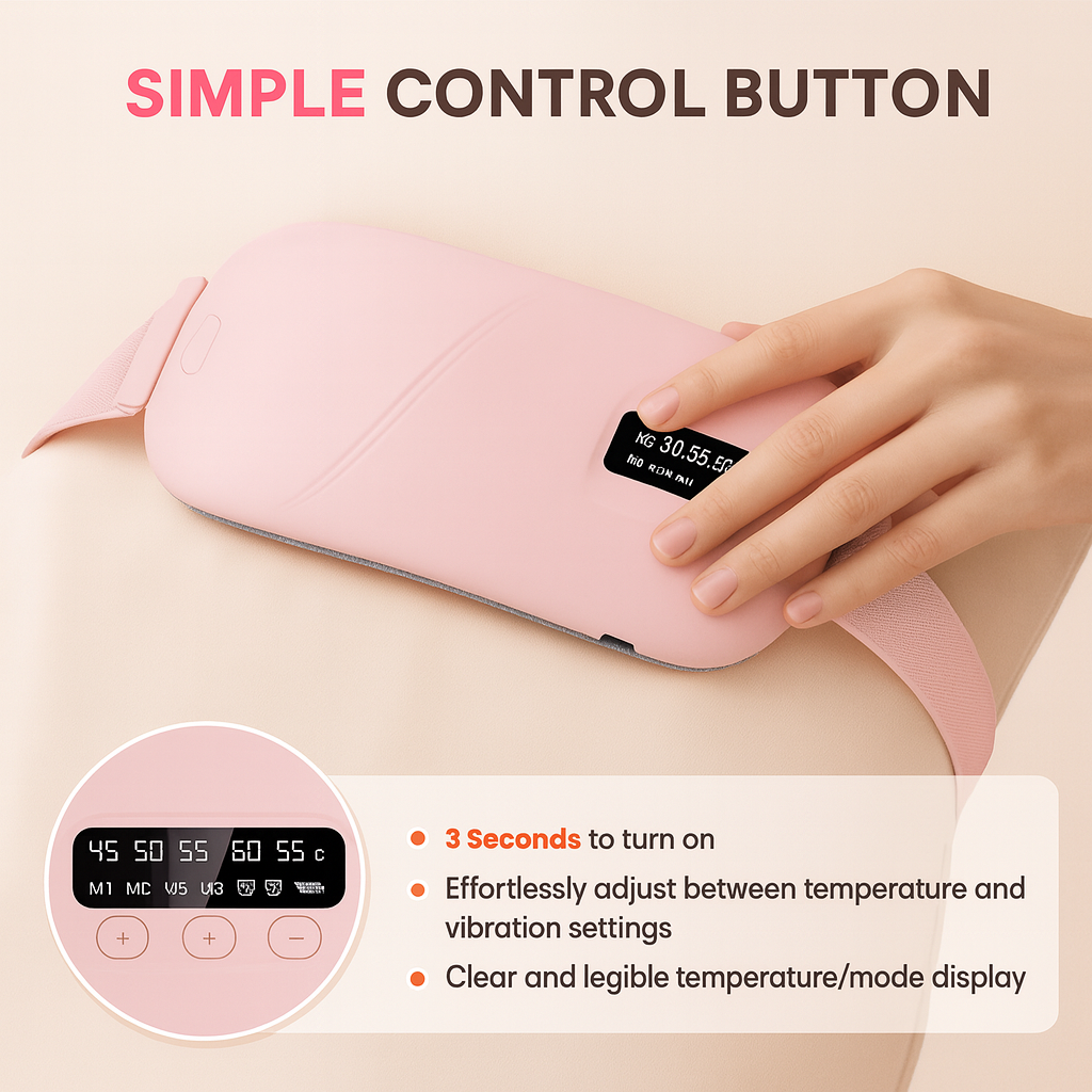 Cluvas™ - Electric Heating Pad Menstrual Cramp Massager